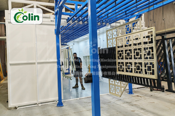 fence powder coating line