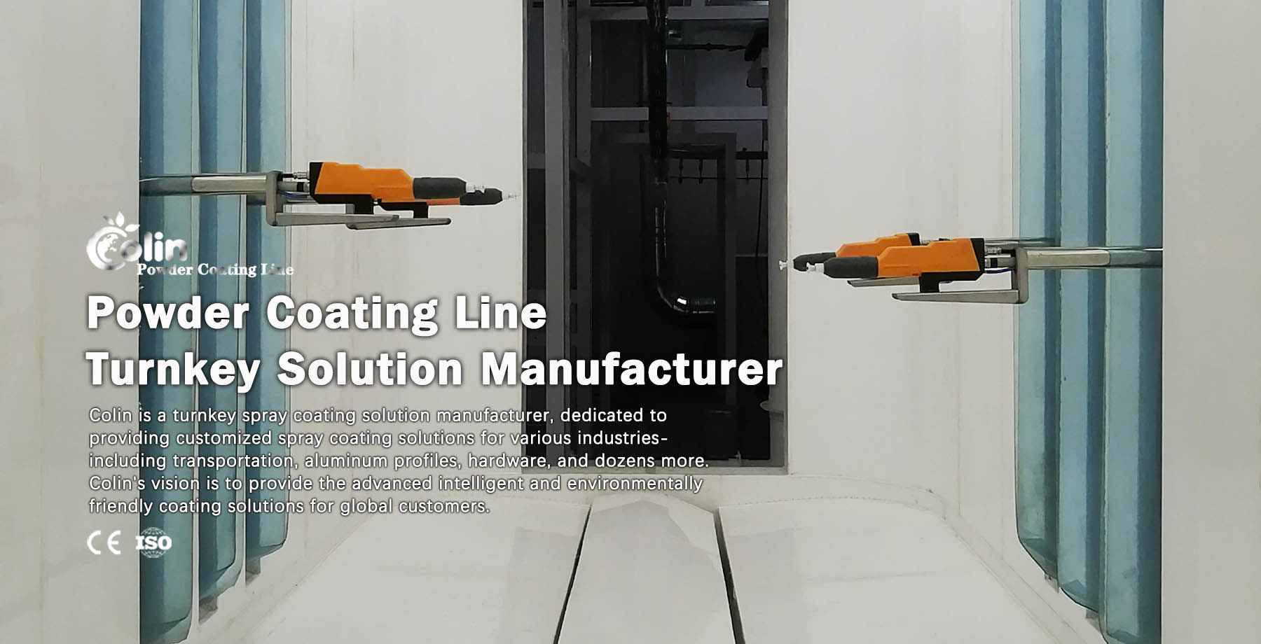 aluminum profiles powder coating line