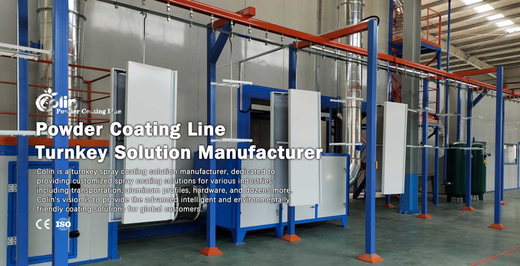 electrostatic powder coating line